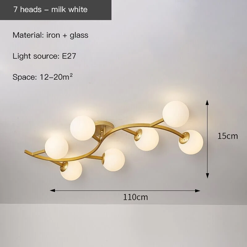 Euroselle Tree Branch Ceiling Lamp Fixture For Interiors
