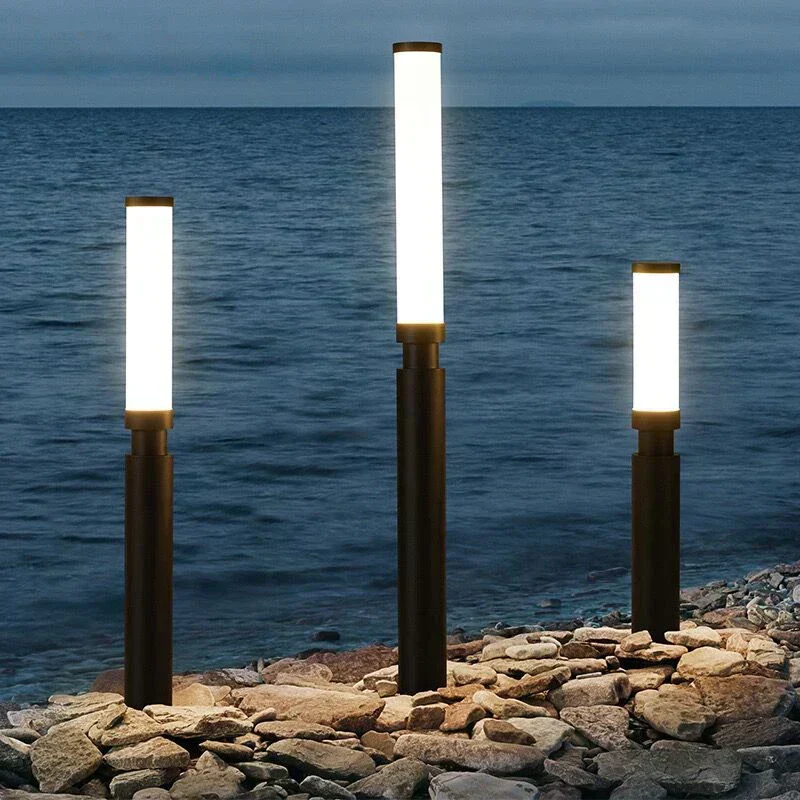 Euroselle Timber Waterproof Pole Lamp For Outdoor Lighting