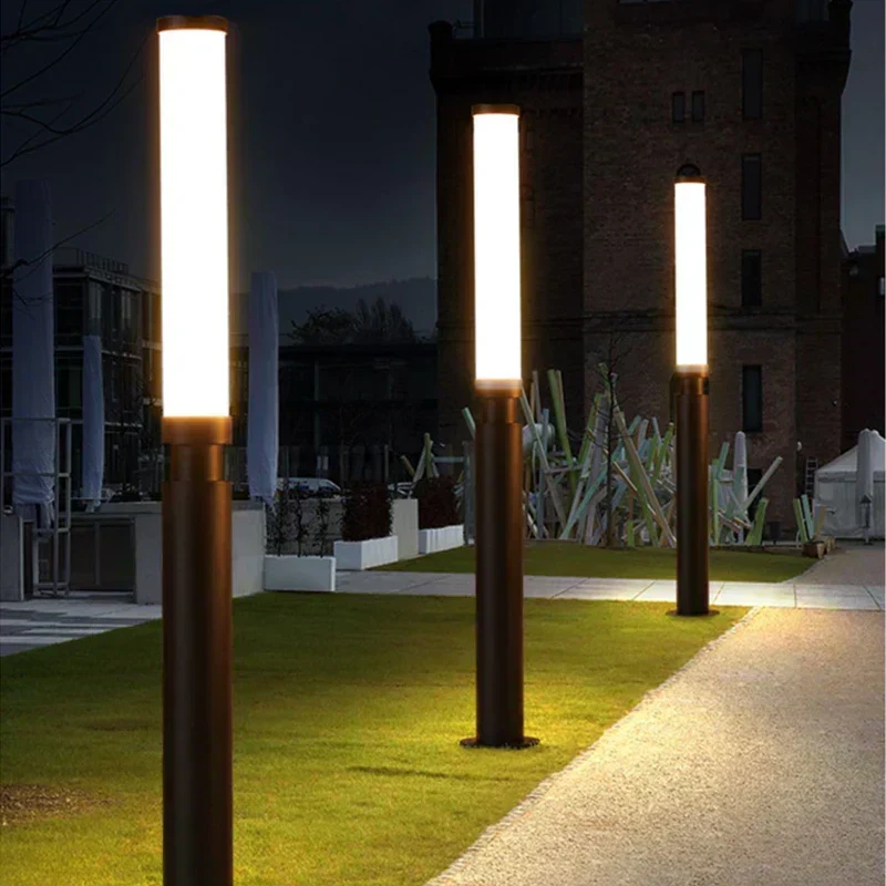 Euroselle Timber Waterproof Pole Lamp For Outdoor Lighting