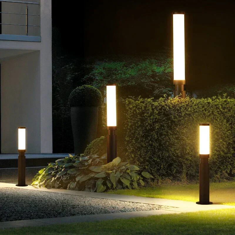 Euroselle Timber Waterproof Pole Lamp For Outdoor Lighting