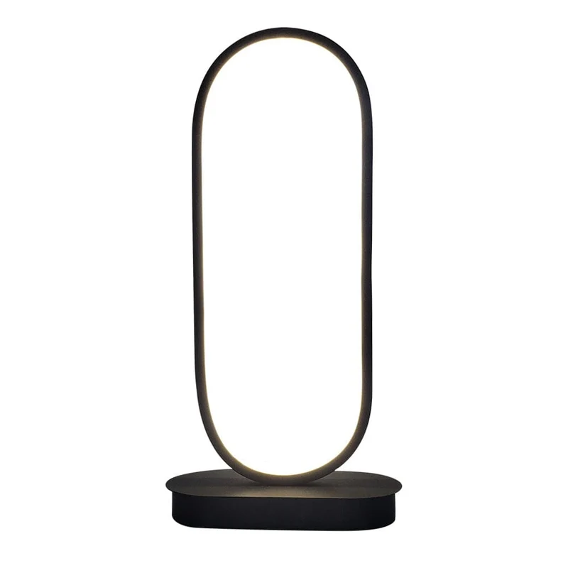 The Oval Lamp By Euroselle White And Warm Light Iron Construction