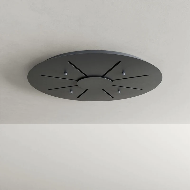 s.luce Velo 8-flammige Galerielampe Ø 80cm Baldachin Ø 25cm