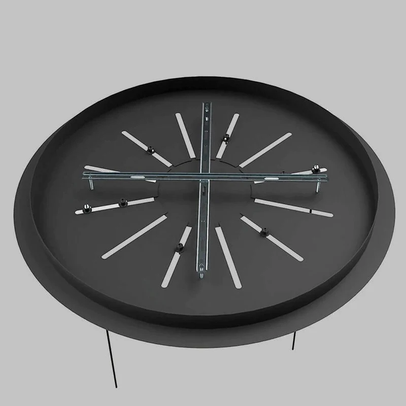 s.luce Velo 8-flammige Galerielampe Ø 80cm Baldachin Ø 25cm
