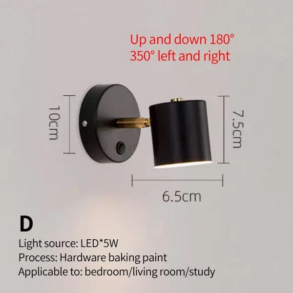 Talina Wall Lamp By Euroselle For Bedside Reading And Cozy Bedroom Lighting