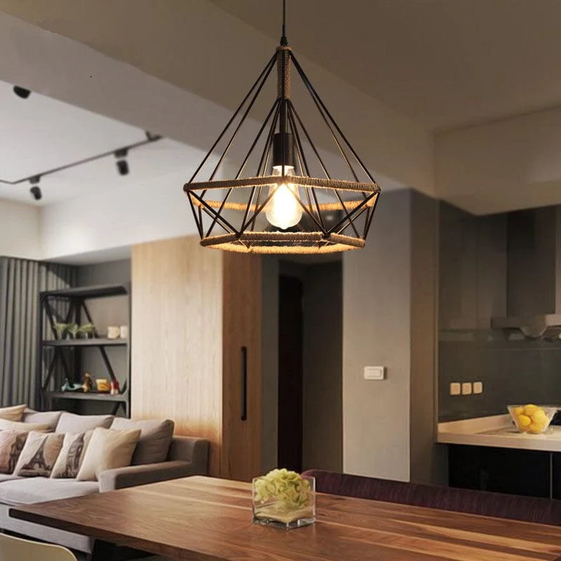 Euroselle Rustic Twine Lamp From Nordic Vintage Lamps