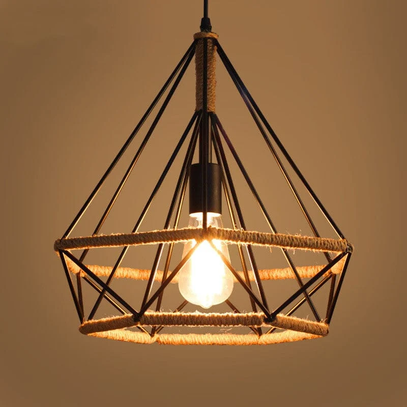 Euroselle Rustic Twine Lamp From Nordic Vintage Lamps