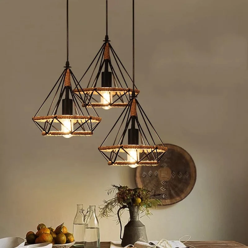 Euroselle Rustic Twine Lamp From Nordic Vintage Lamps