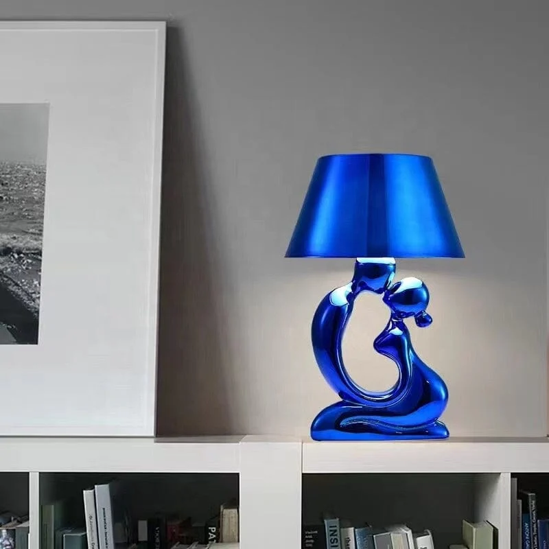 The Love Lamp By Euroselle Decorative Table Lamp With Gold Or Chrome Finish