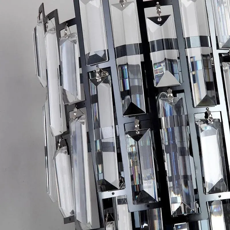 Shanice K9 Crystal Wall Lamp by Euroselle for Living Rooms and Bedrooms