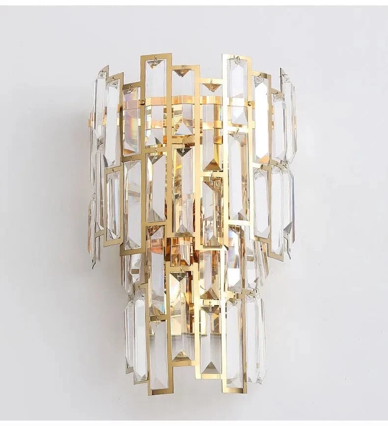 Shanice K9 Crystal Wall Lamp by Euroselle for Living Rooms and Bedrooms