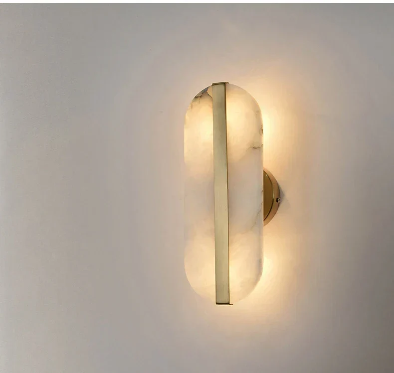 Euroselle Seren Alabaster Wall Lamp For Modern Homes