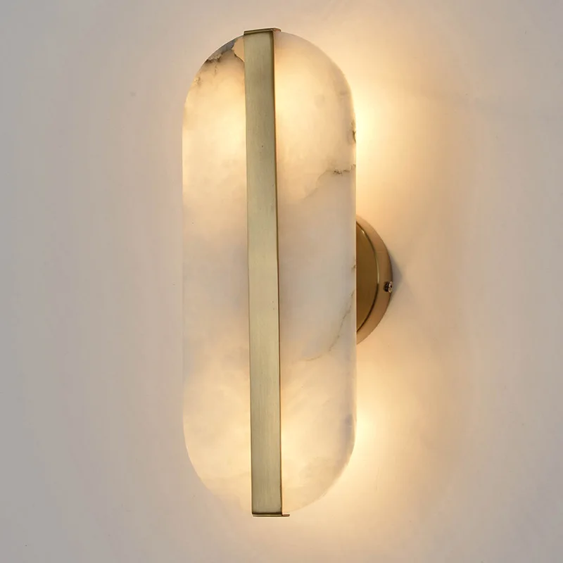 Euroselle Seren Alabaster Wall Lamp For Modern Homes