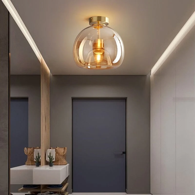 Saturn Globular Glass Wall Lamp By Euroselle Modern Home Lighting