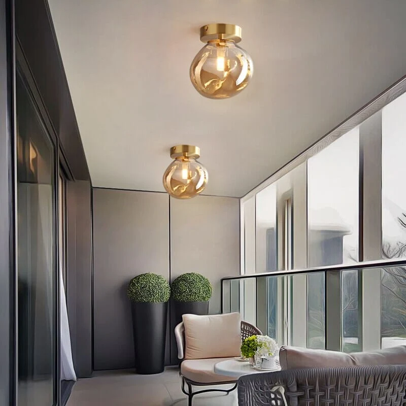 Saturn Globular Glass Wall Lamp By Euroselle Modern Home Lighting