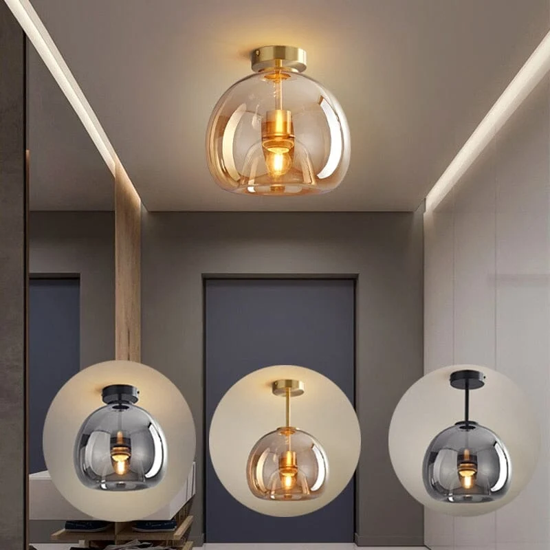 Saturn Globular Glass Wall Lamp By Euroselle Modern Home Lighting