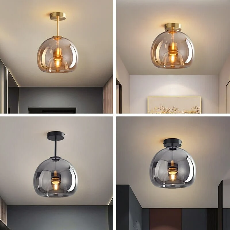 Saturn Globular Glass Wall Lamp By Euroselle Modern Home Lighting