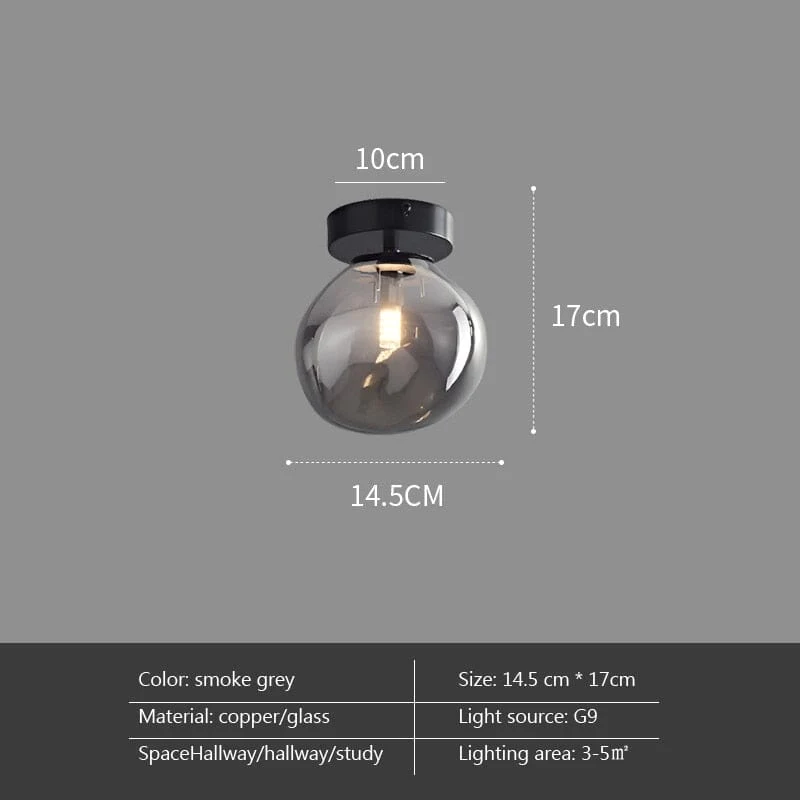 Saturn Globular Glass Wall Lamp By Euroselle Modern Home Lighting
