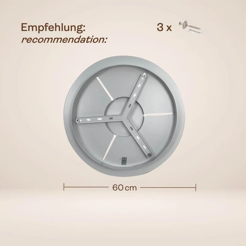 s.luce Velo Galerieleuchte 5-flammig Ø 60cm Baldachin Ø 18cm