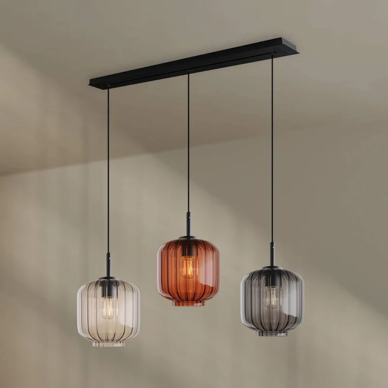 s.luce Velo Esstischlampe 3-flammig Baldachin 120cm Ø 20cm