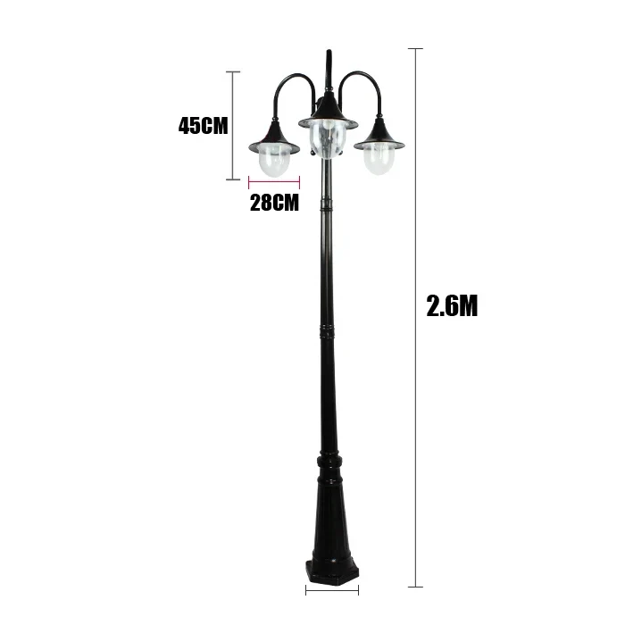 Euroselle Waterproof Dual-Head Garden Lamp For Outdoor Use