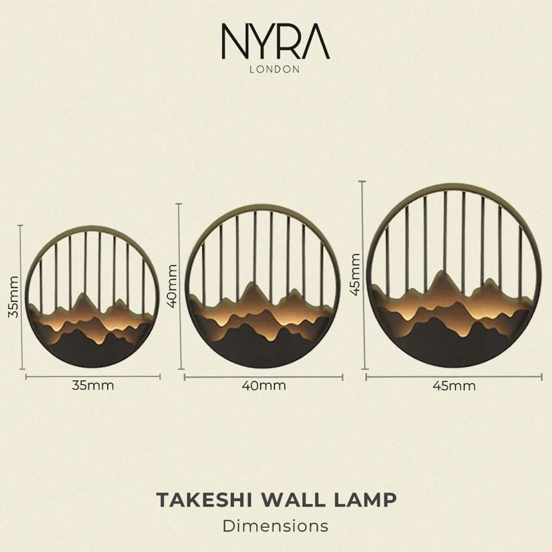 Takeshi Wall Lamp Euroselle Waterproof 6W Outdoor IP55 LED