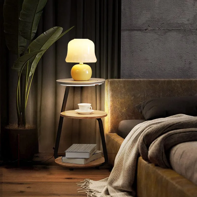 Sven Chestnut Table Lamp Minimalist Modern Design by Euroselle