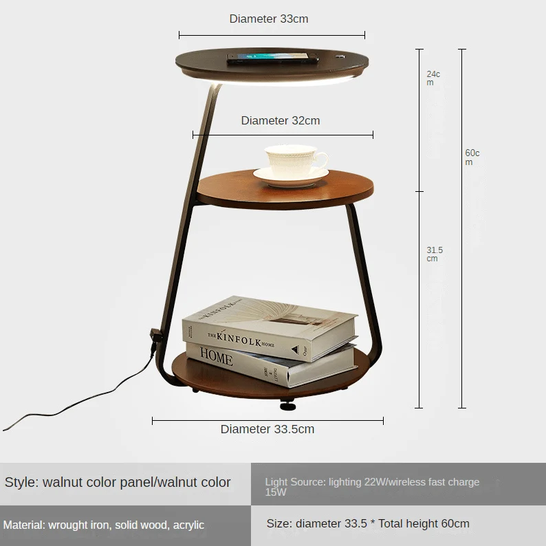 Sven Chestnut Table Lamp Minimalist Modern Design by Euroselle