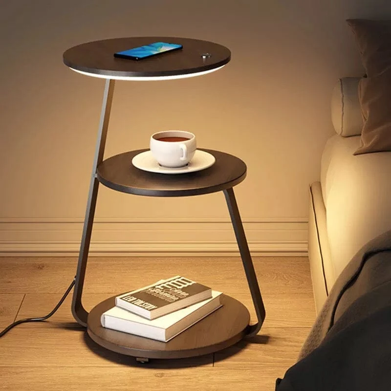 Sven Chestnut Table Lamp Minimalist Modern Design by Euroselle