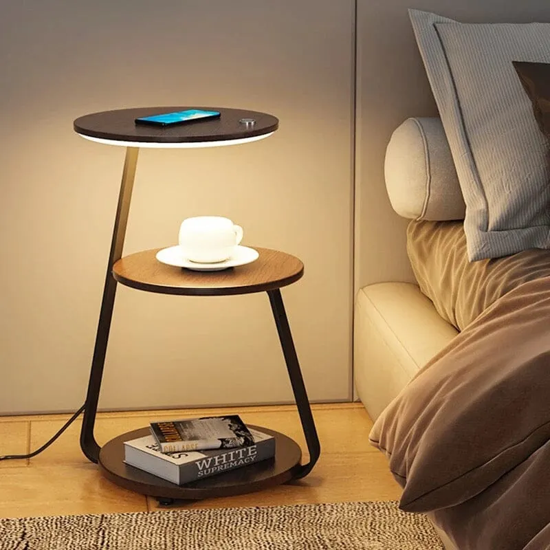 Sven Chestnut Table Lamp Minimalist Modern Design by Euroselle