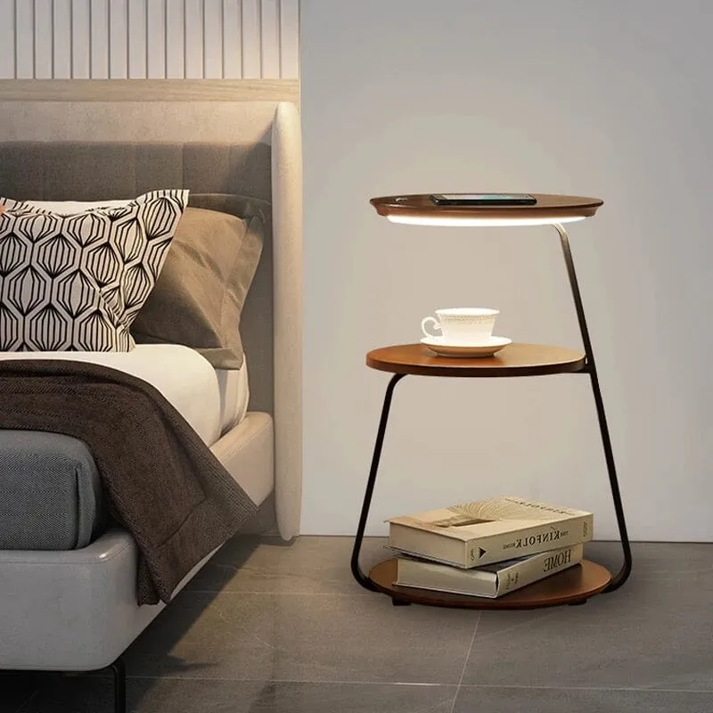 Sven Chestnut Table Lamp Minimalist Modern Design by Euroselle