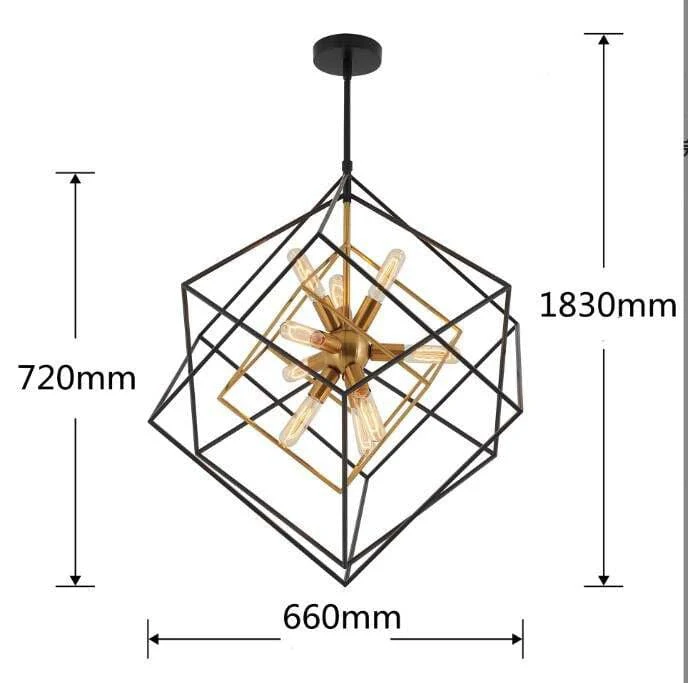 The Cube Vintage Lamp From Euroselle Lighting Brand