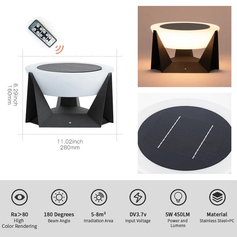 Warwick Outdoor Porch Lamp Euroselle Solar Powered Nordic Style