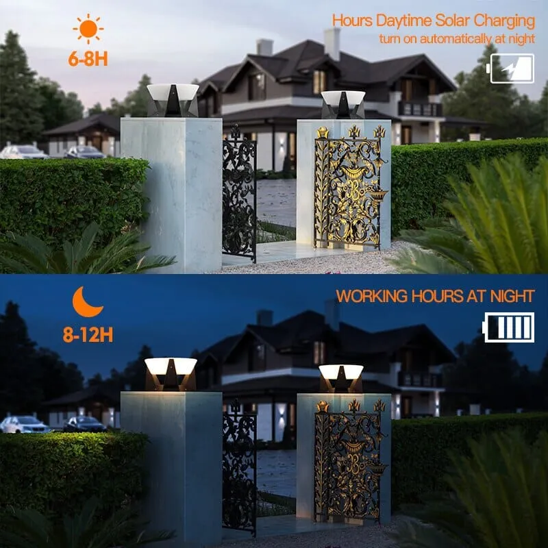 Warwick Outdoor Porch Lamp Euroselle Solar Powered Nordic Style