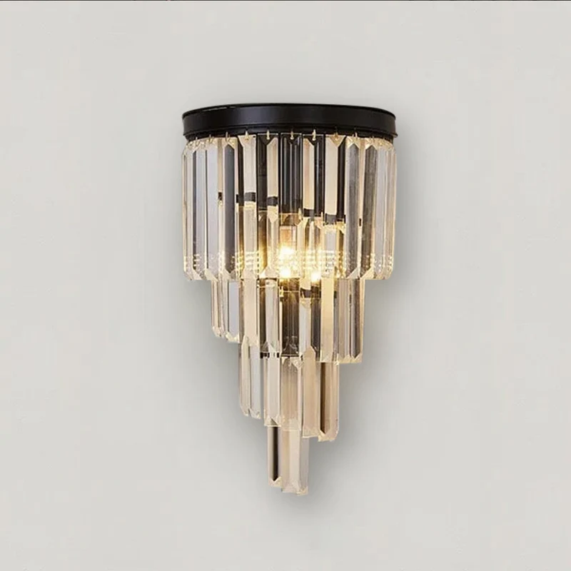Euroselle Sutherland Crystal Wall Lamp Elegant Wall Fixture