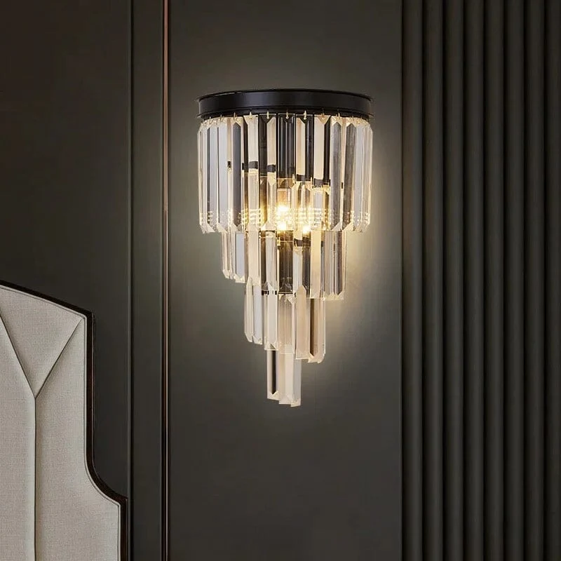 Euroselle Sutherland Crystal Wall Lamp Elegant Wall Fixture
