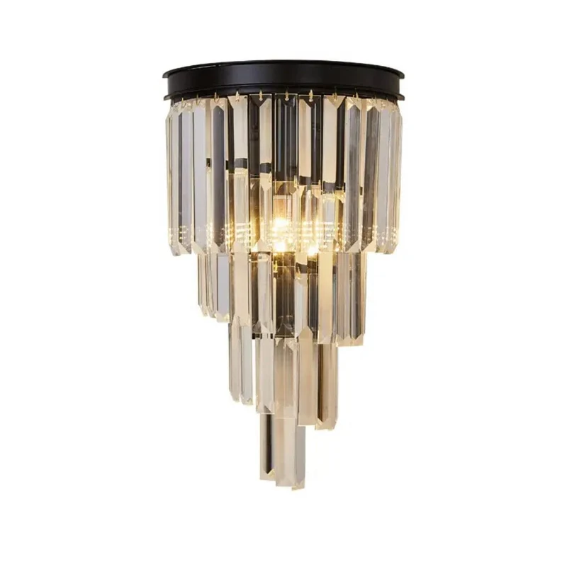 Euroselle Sutherland Crystal Wall Lamp Elegant Wall Fixture