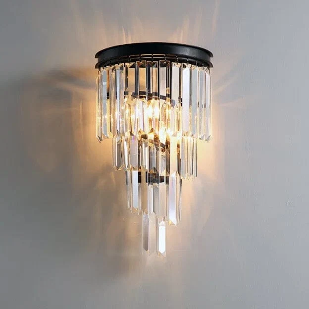 Euroselle Sutherland Crystal Wall Lamp Elegant Wall Fixture