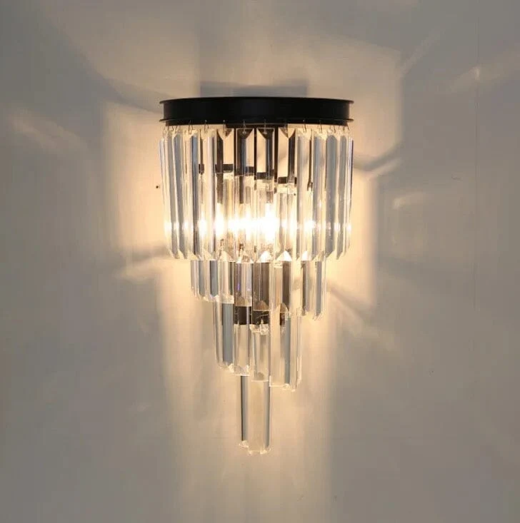 Euroselle Sutherland Crystal Wall Lamp Elegant Wall Fixture