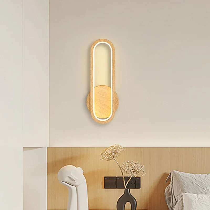 Rosie Wooden Wall Lamp Euroselle