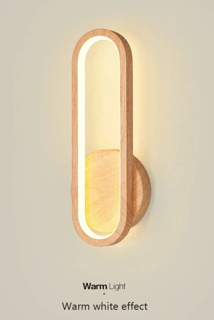Rosie Wooden Wall Lamp Euroselle