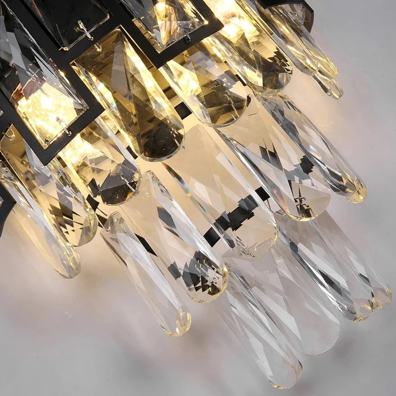 Euroselle Rochelle Crystal Wall Lamps Elegant Contemporary Design