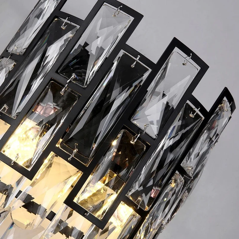 Euroselle Rochelle Crystal Wall Lamps Elegant Contemporary Design