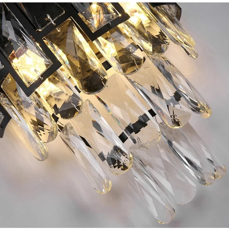 Euroselle Rochelle Crystal Wall Lamps Elegant Contemporary Design