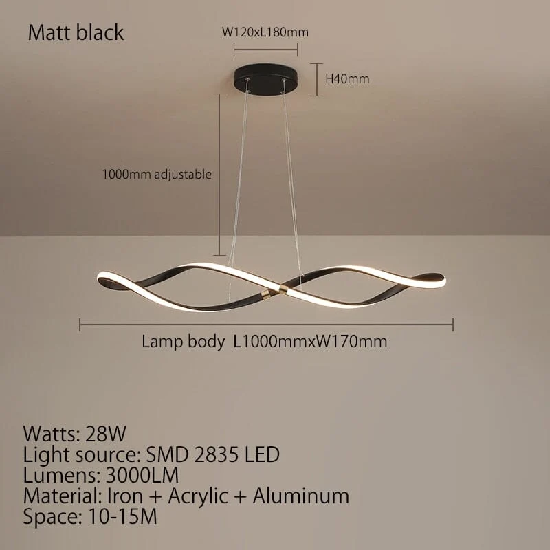 Rochelle Spiral Lamp By Euroselle Modern Scandinavian Light Fixture