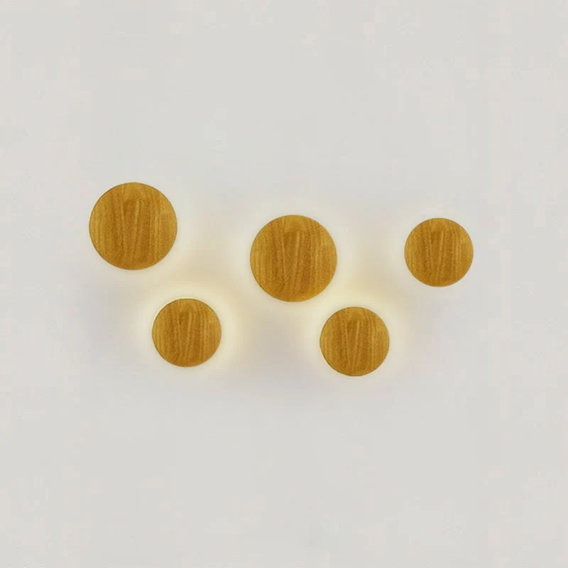 Ronnie Oval Lamps Euroselle Round Oval Wooden Craft LED Wall Lamp