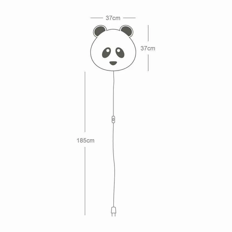Kinderzimmer Wandlampe Panda