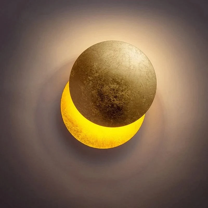Euroselle Vintage Moon Wall Lamp With Adjustable Lighting And Rotatable Shade