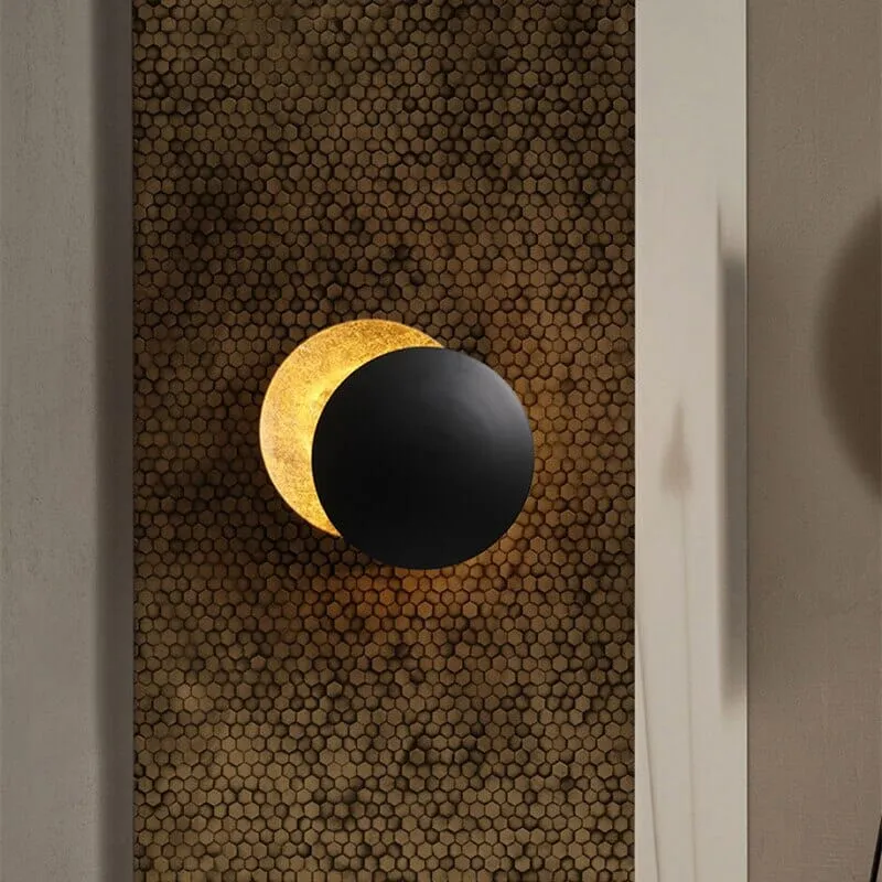 Euroselle Vintage Moon Wall Lamp With Adjustable Lighting And Rotatable Shade
