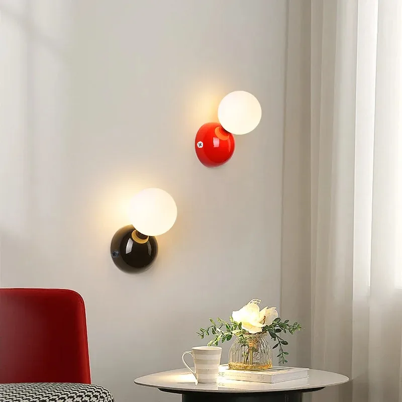Revival Cream Wall Lamp By Euroselle, Retro Frosted Glass Sconce