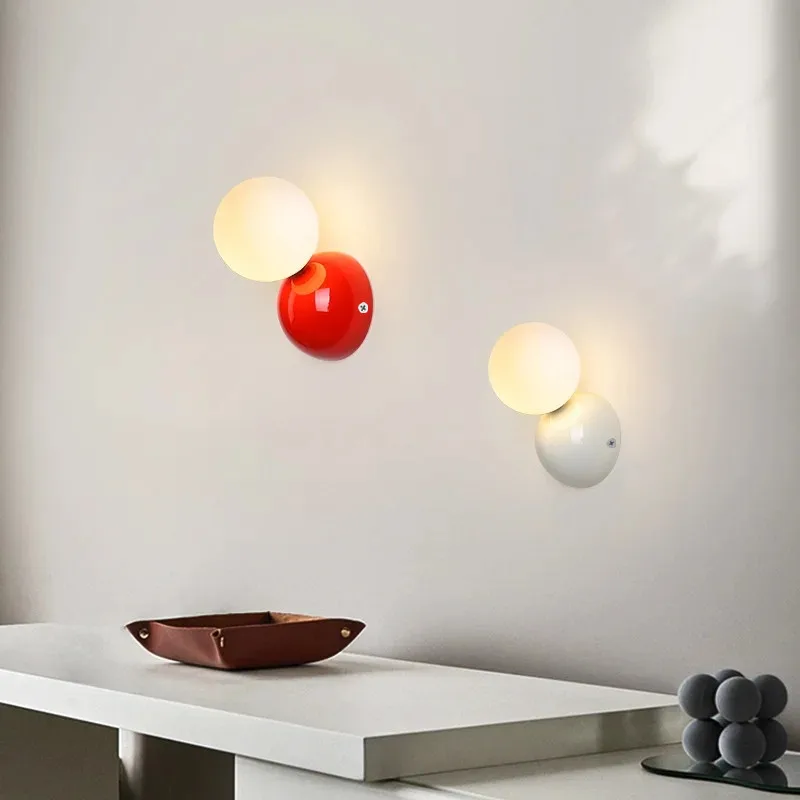 Revival Cream Wall Lamp By Euroselle, Retro Frosted Glass Sconce
